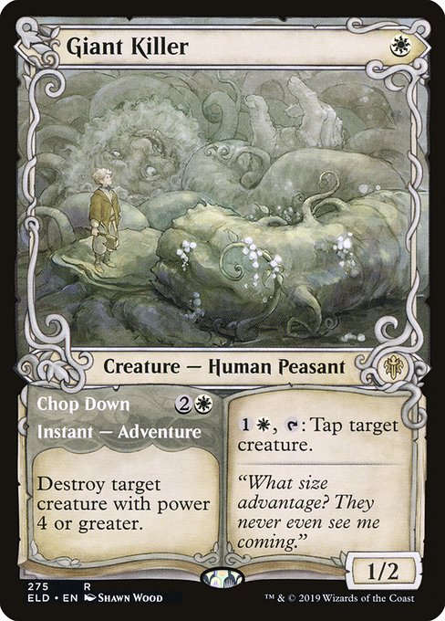 Giant Killer // Chop Down (275) [Throne of Eldraine] [Showcase]
