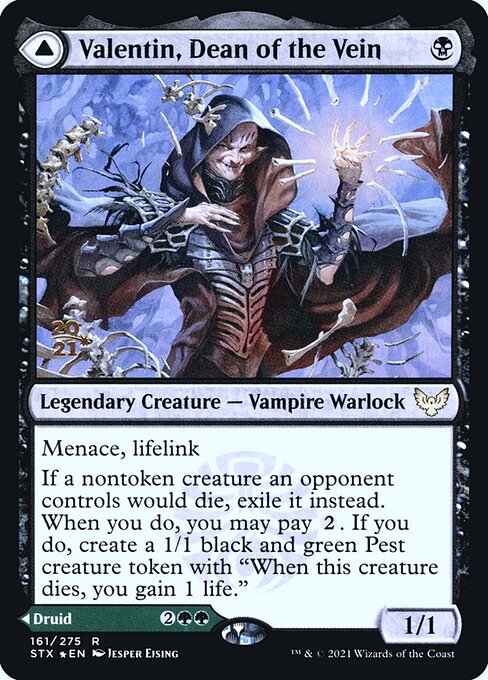 Valentin, Dean of the Vein // Lisette, Dean of the Root (161s) [Strixhaven: School of Mages Promos]