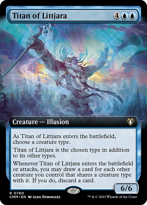 Titan of Littjara (760) [Commander Masters] [Extended Art]