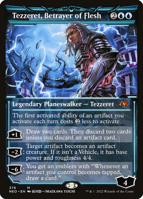 Tezzeret, Betrayer of Flesh (376) [Kamigawa: Neon Dynasty] [Showcase]