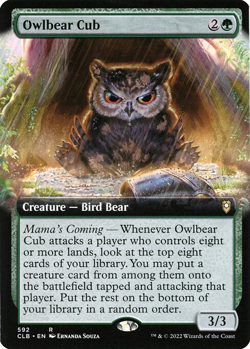 Owlbear Cub (592) [Commander Legends: Battle for Baldur's Gate] [Extended Art]