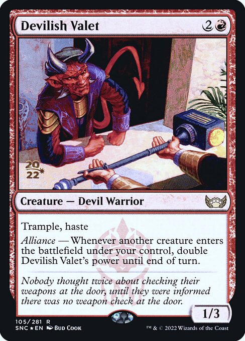 Devilish Valet (105s) [Streets of New Capenna Promos]