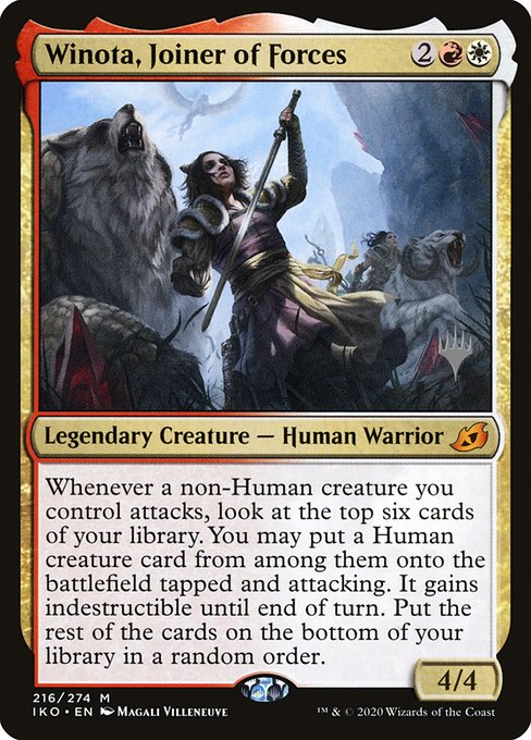 Winota, Joiner of Forces (216p) [Ikoria: Lair of Behemoths Promos]