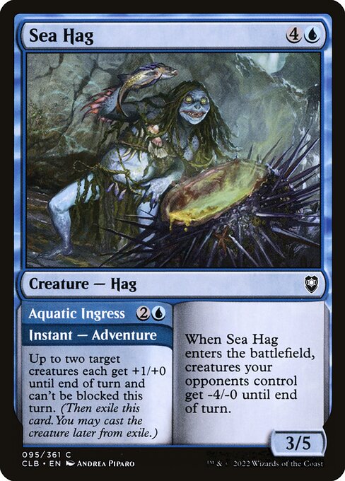 Sea Hag // Aquatic Ingress (95) [Commander Legends: Battle for Baldur's Gate]