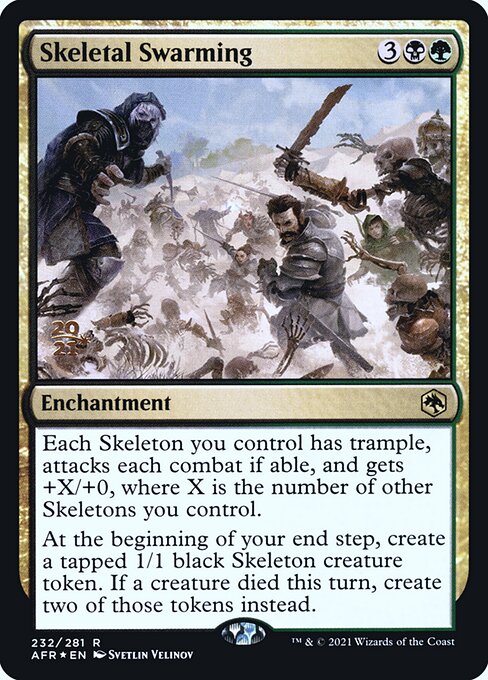 Skeletal Swarming (232s) [Adventures in the Forgotten Realms Promos]
