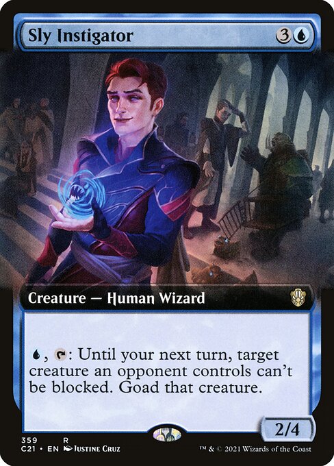 Sly Instigator (359) [Commander 2021] [Extended Art]