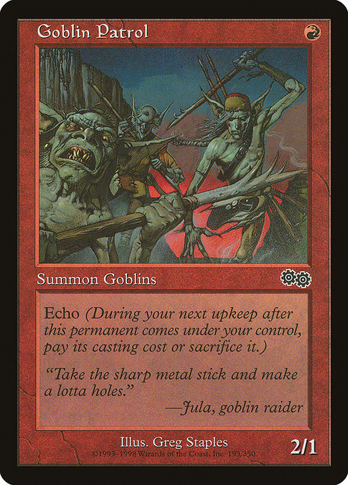 Goblin Patrol (193) [Urza's Saga]