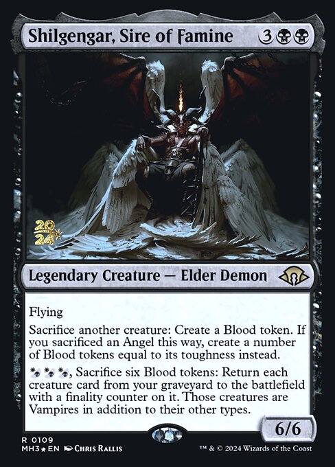 Shilgengar, Sire of Famine (109s) [Modern Horizons 3 Promos]