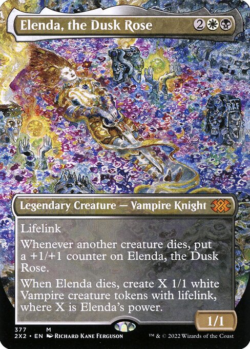 Elenda, the Dusk Rose (377) [Double Masters 2022] [Borderless]