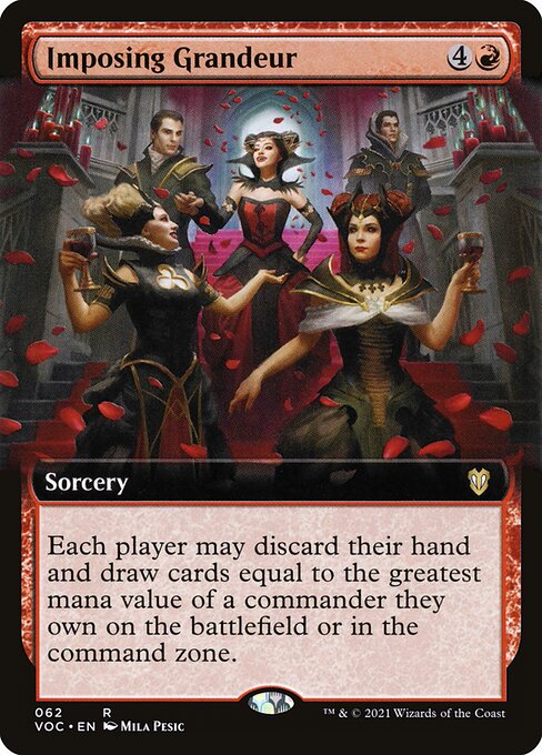 Imposing Grandeur (62) [Crimson Vow Commander] [Extended Art]