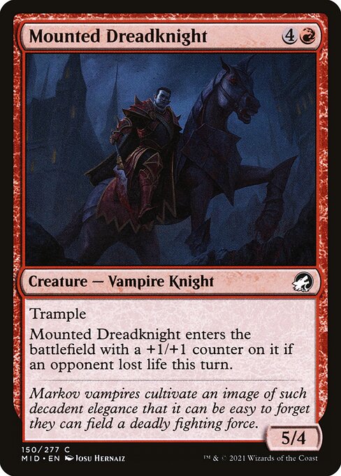 Mounted Dreadknight (150) [Innistrad: Midnight Hunt]