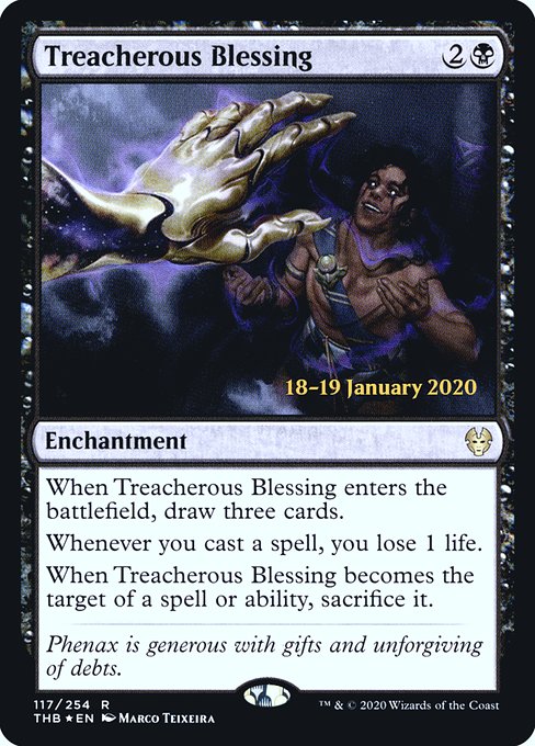 Treacherous Blessing (117s) [Theros Beyond Death Promos]