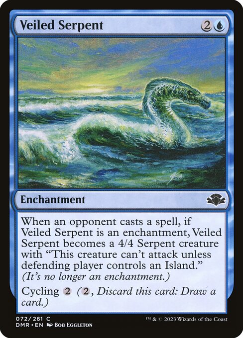 Veiled Serpent (72) [Dominaria Remastered]