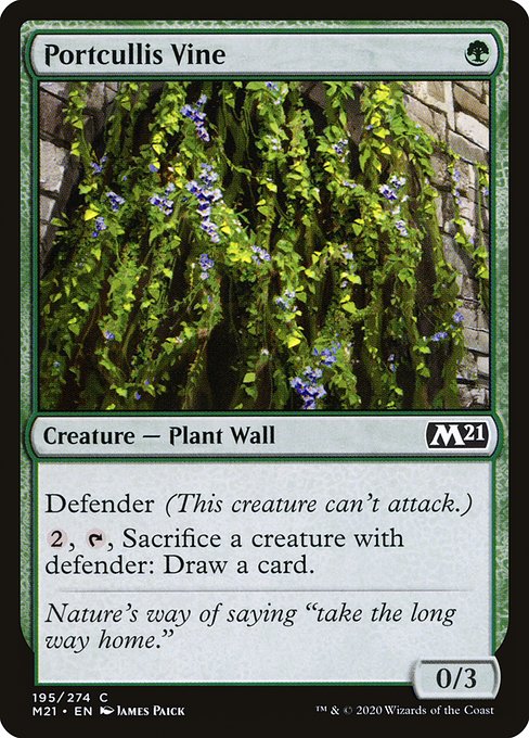 Portcullis Vine (195) [Core Set 2021]