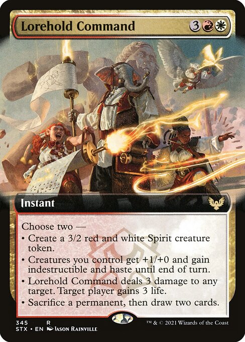 Lorehold Command (345) [Strixhaven: School of Mages] [Extended Art]