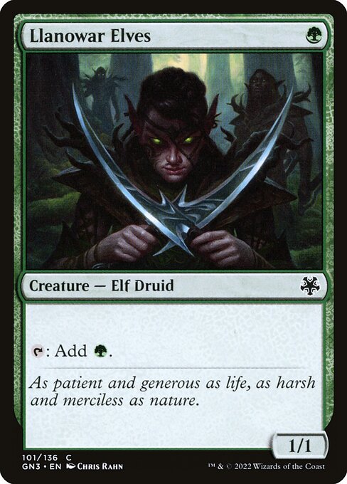 Llanowar Elves (101) [Game Night: Free-for-All]