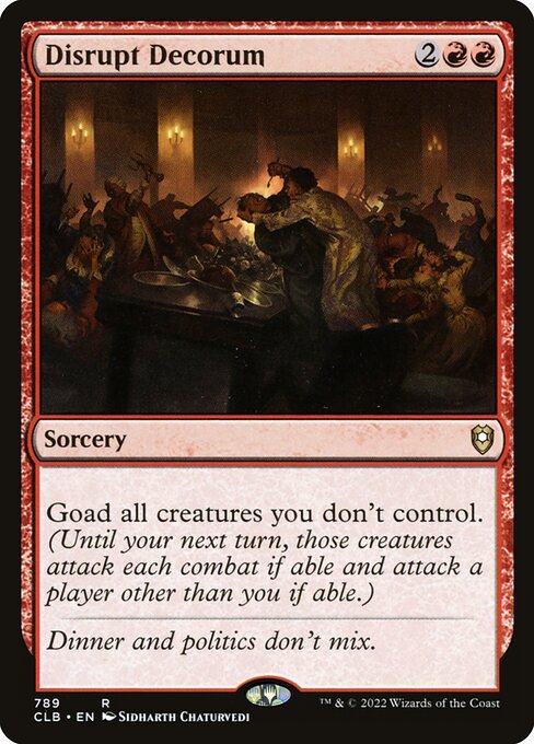 Disrupt Decorum (789) [Commander Legends: Battle for Baldur's Gate]