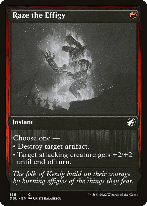 Raze the Effigy (156) [Innistrad: Double Feature]