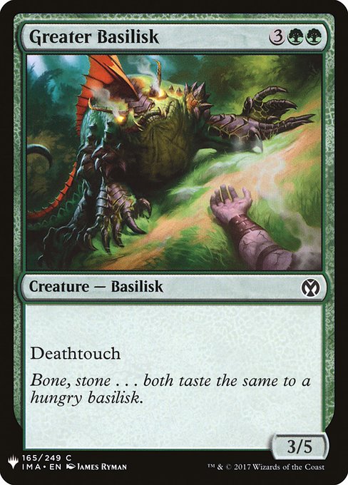 Greater Basilisk (IMA-165) [The List]