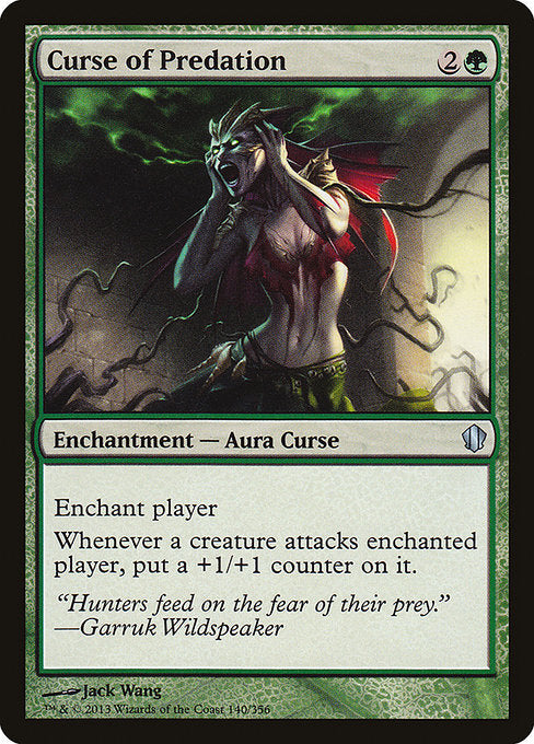 Curse of Predation (140) [Commander 2013]