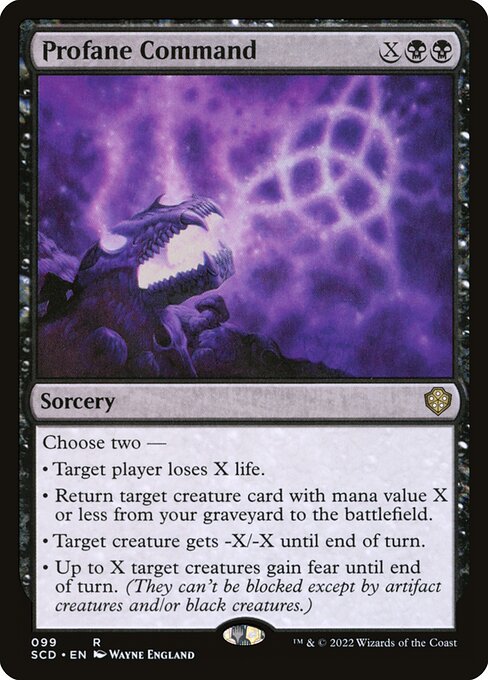 Profane Command (99) [Starter Commander Decks]