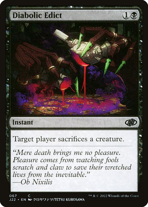 Diabolic Edict (67) [Jumpstart 2022]