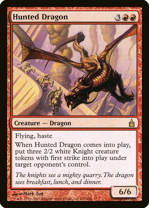 Hunted Dragon (131) [Ravnica: City of Guilds]