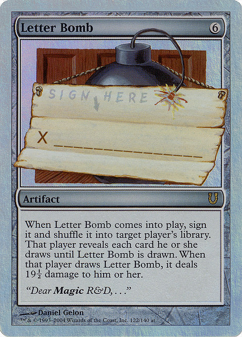 Letter Bomb (122★) [Unhinged]