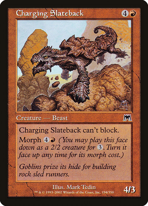 Charging Slateback (194) [Onslaught]