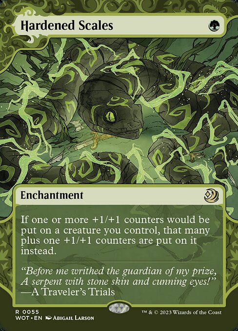 Hardened Scales (55) [Wilds of Eldraine: Enchanting Tales] [Showcase, Borderless]
