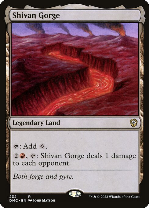 Shivan Gorge (232) [Dominaria United Commander]