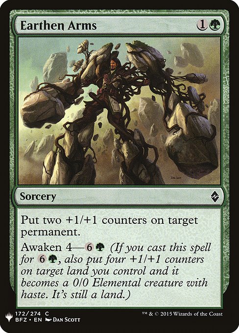 Earthen Arms (BFZ-172) [The List]