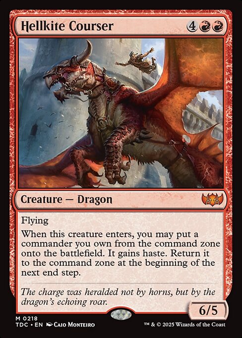 Hellkite Courser (218) [Tarkir: Dragonstorm Commander]