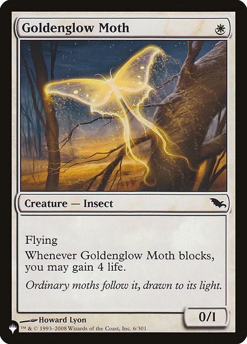 Goldenglow Moth (SHM-6) [The List]