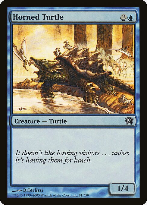 Horned Turtle (81★) [Ninth Edition]