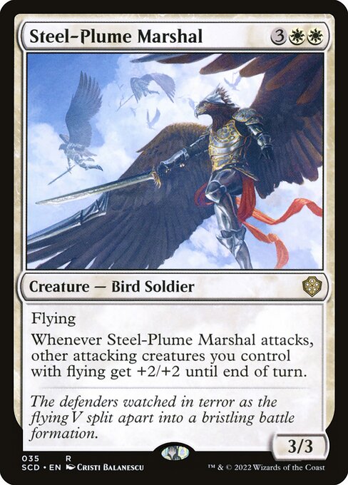 Steel-Plume Marshal (35) [Starter Commander Decks]