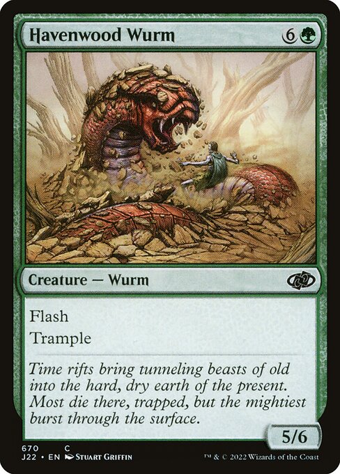 Havenwood Wurm (670) [Jumpstart 2022]