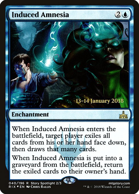 Induced Amnesia (40s) [Rivals of Ixalan Promos]