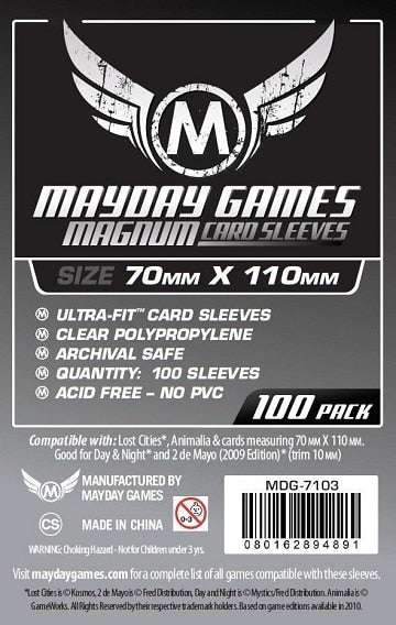 MDG7103 MAGNUM SILVER 70MM X 110MM 100 Sleeves image 0