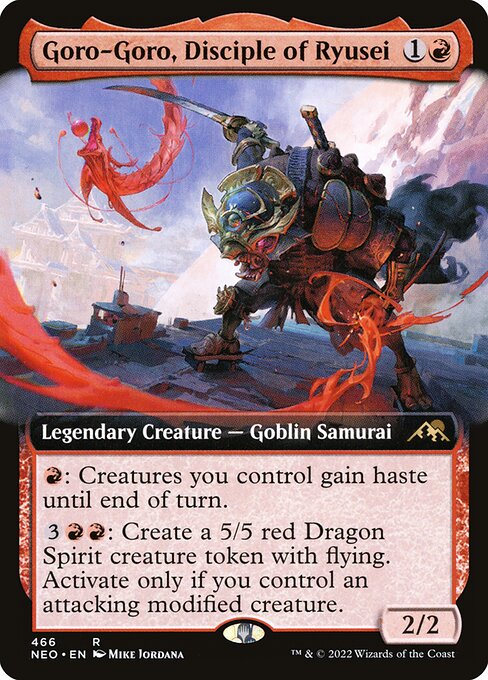 Goro-Goro, Disciple of Ryusei (466) [Kamigawa: Neon Dynasty] [Extended Art]