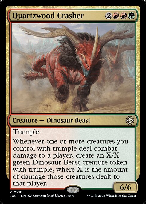 Quartzwood Crasher (281) [The Lost Caverns of Ixalan Commander]