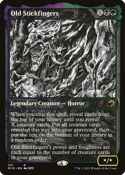 Old Stickfingers (321) [Innistrad: Midnight Hunt] [Showcase]