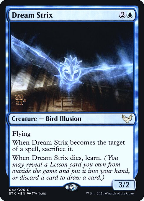 Dream Strix (42s) [Strixhaven: School of Mages Promos]