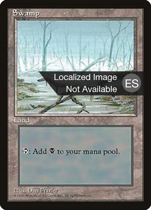 Swamp (370) [Fourth Edition Foreign Black Border]