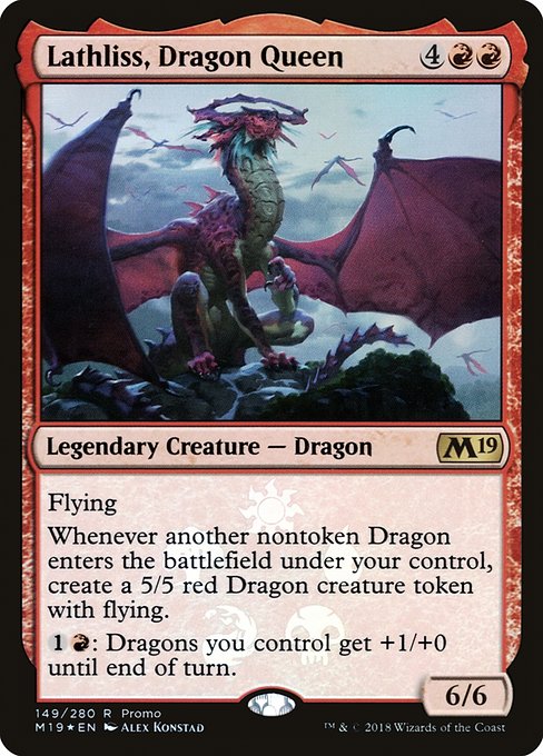 Lathliss, Dragon Queen (149★) [Core Set 2019 Promos]