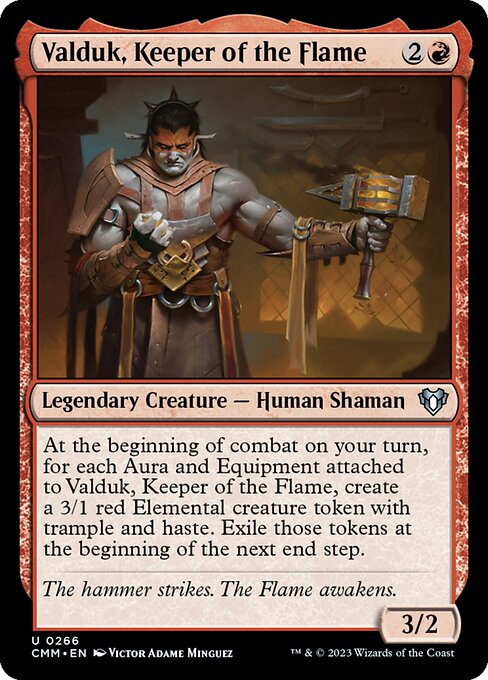 Valduk, Keeper of the Flame (266) [Commander Masters]