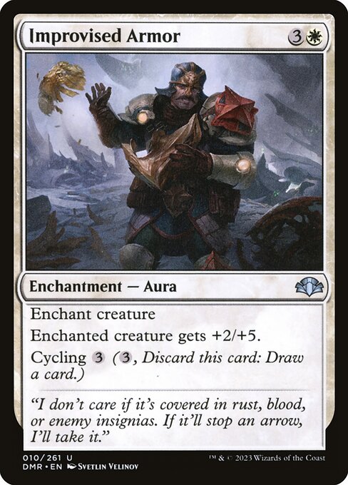Improvised Armor (10) [Dominaria Remastered]