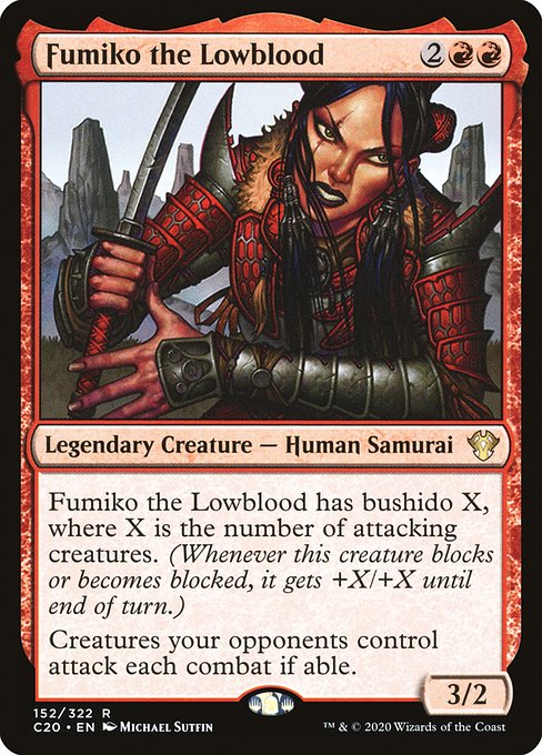 Fumiko the Lowblood (152) [Commander 2020]