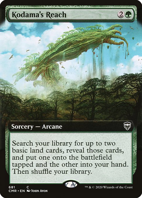 Kodama's Reach (681) [Commander Legends] [Extended Art]