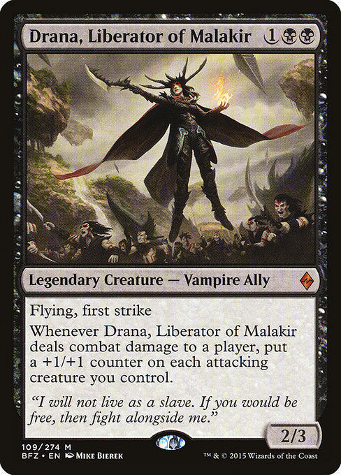 Drana, Liberator of Malakir (109) [Battle for Zendikar]